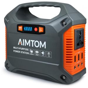 AIMTOM Gerador, Acumulador de Energia Elétrico, Solar 110V , 100W AC, 3X 12V DC, 3X saída USB