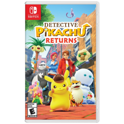 Jogo Detective Pikachu Returns Nintendo Switch aventura investigativa em Ryme City com Pikachu falante e Tim Goodman, suporte Switch