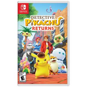 Jogo Detective Pikachu Returns Nintendo Switch aventura investigativa em Ryme City com Pikachu falante e Tim Goodman, suporte Switch