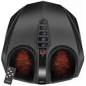 Massageador Elétrico para Pés com Controle Remoto, Belmint, Preto