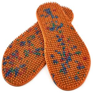 LYAPKO Palmilhas de acupuntura Massageador de Pés 1492 Agulhas 5 Ag tamanho 6,5 8,5 37 40 Sapato. Ferramenta de Massagem de Acupressão