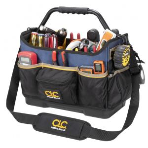 Bolsa de Ferramentas Organizadora com 17 Compartimentos, CUSTOM LEATHERCRAFT PB1580, Preto
