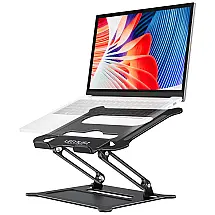 Suporte Ergonômico laptop Ajustável Dobrável Até 40Cm, URMUST UMCA2020001, Preto