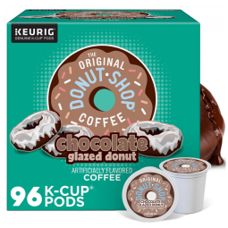 Keuring Kcup Café TODS Rosquinha com 96u, THE DONUT SHOP, Marrom