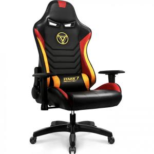 Neo Chair Marvel Cadeira de Escritório Gamer Ergonômica, Personalizada Homem de Ferro, Preta