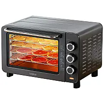 Desidratador de alimentos com 4 bandejas de aço inoxidável, 110 V, escuro, LOYOLA, Cinza escuro