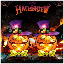 Abóbora Iluminada para Decoração de Halloween Vintage 2 Unidades com Luzes Laranja