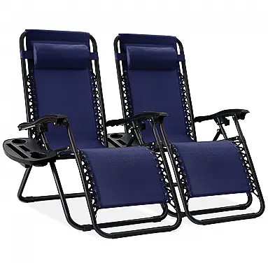 Conjunto de 2 Cadeiras Reclináveis