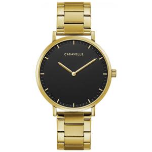 Relógio Masculino Analógico Quartzo de Aço Inoxidável, CARAVELLE 44A112, Dourado