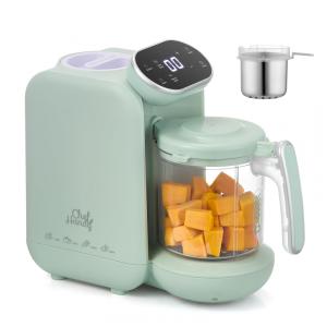 Processador de Alimentos para Bebê 5 em 1 Multifuncional e Inteligente, 110V, Chefhandy, Verde