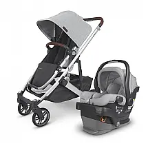 Carrinho de Bebê e Cadeira para Carro para até 22 KG, MESA V2, Cinza