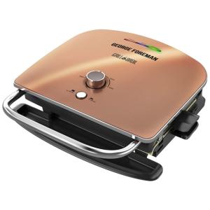 Grill, 6 em 1, Cobre, 110v, BRAND GEORGE FOREMAN GRBV5130CUX, Dorado