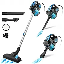 Aspirador de Pó Ideal para Pelos de Animais e Piso Liso Sucção Potente 18000KPa INSE 600W 110V, Azul