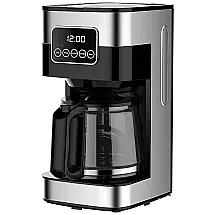 Máquina de Café Expresso 300mL com Painel Digital, 110V, ADIOLI, Prata e Preta