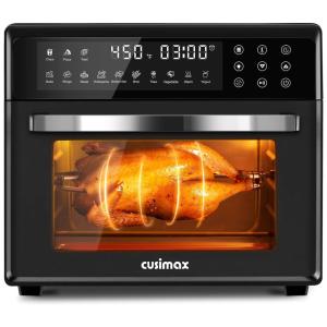 Forno Elétrico de Bancada 13 em 1, 22L com Função Air Fryer, Painel Digital, Espeto Rotativo, Desidratador e Acessórios, 110V 1700W