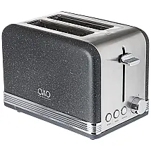 COZINHAR COM COR Torradeira Elétrica 2 Fatias, 5 Níveis de Tostagem, Aço Inoxidável, 110V, 825W, Cinza