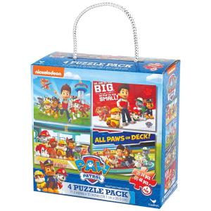 Conjunto de 4 Quebra Cabeças Patrulha Canina, Apresentando Personagens Favoritos da Série de Sucesso da Nickelodeon, Spin Master Games