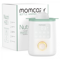 Aquecedor de Mamadeiras 9 em 1 Preserva os Nutrientes do Leite Materno, 110V, Momcozy Nutri, Branco