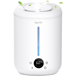 Umidificador Ultrassônico Portátil Syvio 2,8L até 24H, Silencioso e Giratório em 360 , Branco