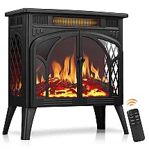 Lareira Elétrica de Piso R.W.FLAME S230B 25" (63,5 cm) Estilo Catedral Aquecimento Infravermelho 1500 W Uso Interno