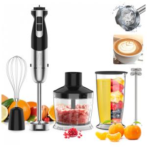 Handheld Mixer 5 em 1 com 12 Velocidades e Acessórios, 800W, 110v, HEALTHOMSE, Preto