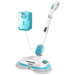 Esfregão Mop Elétrico sem Fio à Bateria, 110v, BOBOT 8600S, Azul