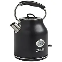 Chaleira Elétrica 1.7L, Aço Inoxidável, 1500W, 110v, CHEFSCHOICE KTCC17MB13, Preto