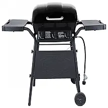 Churrasqueira a Gás Expert Grill 27.000 BTU (7,9 kW) com 3 Queimadores e Mesas Laterais em Aço Inoxidável Preto