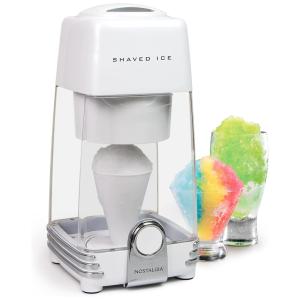 Máquina de Raspadinha Retro Inclui 1 Copo Reutilizável e Molde de Gelo, 110V, Nostalgia, Branca