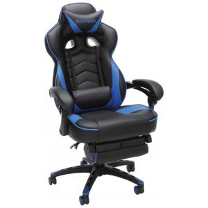 Cadeira Gamer Racing Style, Ergonômica, Reclinável, Couro, 360 Graus, RESPAWN RSP 110 BLU, Azul