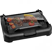 Churrasqueira Elétrica Grill Nozaya 1800W 110V com Controle de Temperatura – Preta, Compacta e Prática