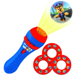 Projetor de Histórias Patrulha Canina com 3 Discos e 24 Imagens Crie suas Próprias Aventuras, LEXiBOOK