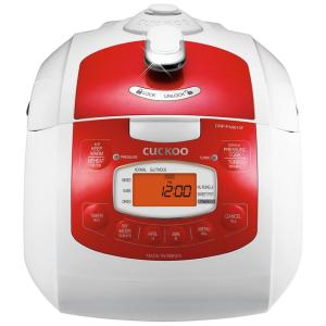 Panela Elétrica de Arroz, 1,4 L, 700 W, 110 V, branca e vermelha, CUCKOO CRP FA0610FR, Vermelho