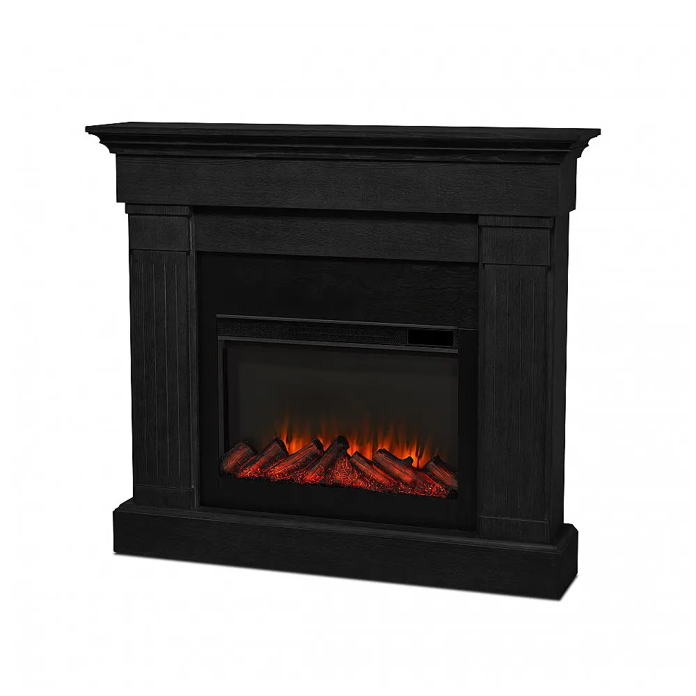 Lareira Elétrica Real Flame 121x107cm 1500W Chamas LED Móvel Portátil 110V