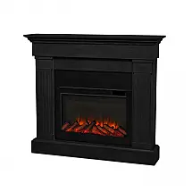 Lareira Elétrica Real Flame 121x107cm 1500W Chamas LED Móvel Portátil 110V