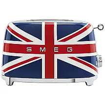 Torradeira Elétrica de 2 Fatias Smeg Retrô em Aço Inoxidável, 110V Azul