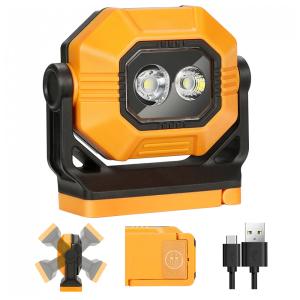 Lanterna Luz de Trabalho LED Portátil Recarregável a Prova d, EASYMAXX, Amarelo