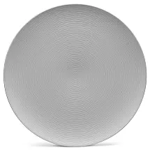 Prato em Porcelana com Formato Redondo e Material de Porcelana, Noritake 4390-537, Cinza