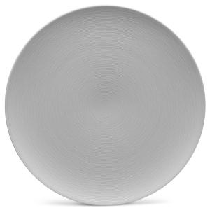 Prato em Porcelana com Formato Redondo e Material de Porcelana, Noritake 4390-537, Cinza