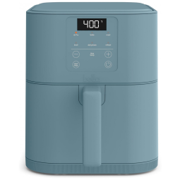 BELLA Air Fryer Slim 6 QT Surf - Coating Cerâmico EverGood, 6 Opções, 5lb Capacidade, Timer, Controle Digital