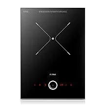 Cooktop Indução FOTILE 30cm (12") Embutir 1 Boca Touch Cerâmica SCHOTT 3000W 240V Preto