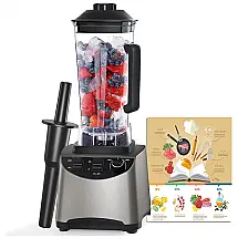 Liquidificador Profissional de Bancada 1.8L, 2 Velocidades, 1400W, 110v, ENFMAY, Cinza