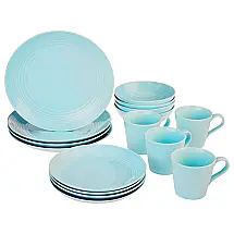 Aparelho de Jantar Royal Doulton Maze Blue 16 Peças Grés Azul Serviço para 4 Gordon Ramsay