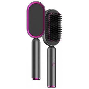 Escova Alisadora Seca e Modela com 3 Níveis de Temperatura, 110v, ZINHSQ, Preto