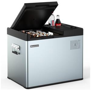 Cooler Elétrico Automotivo Portátil 42 Litros com Sistema de Degelo Automático, Wesonorous, Cinza