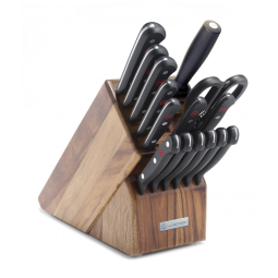 Conjunto de Facas com Afiador Embutido e Bloco de Bancada 16 Peças, WSTHOF 1095071607, Preto