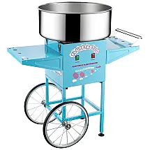 Máquina de Algodão Doce Profissional com Rodas 1000W, 110v, GREAT NORTHERN POPCORN COMPANY 6315 Flufftastic CC Maker Full, Azul