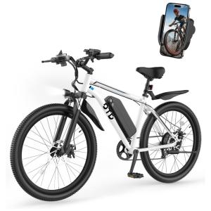 Bicicleta Elétrica OTD para Adultos com Suporte para Celular, 45 Milhas de Alcance, Bateria Removível de 48V 624Wh, Motor de 800W