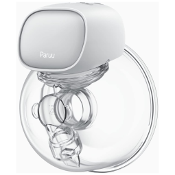 Paruu Bomba Tira Leite Unica Elétrica Recarregável com Painel Digital 2 Modos e 9 Níveis de Sucção, Cinza