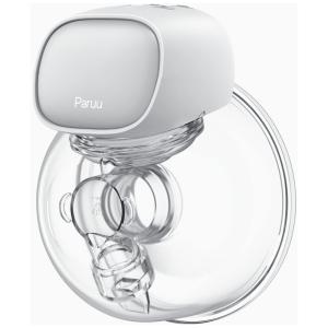Paruu Bomba Tira Leite Unica Elétrica Recarregável com Painel Digital 2 Modos e 9 Níveis de Sucção, Cinza